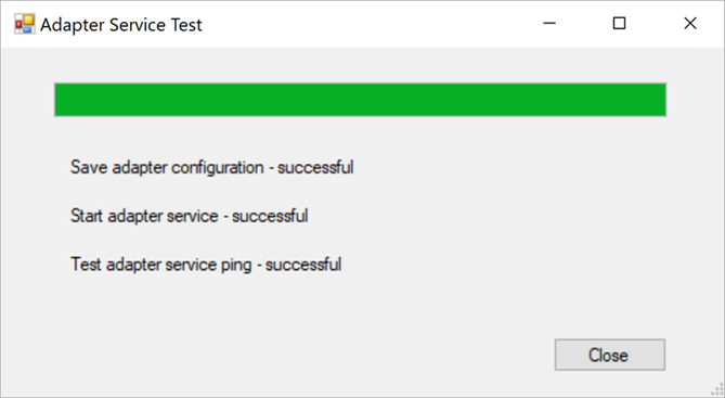 Adapter Service Test Ping