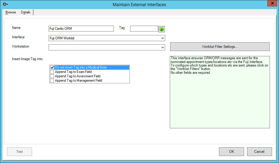 Fuji ORM External Interface