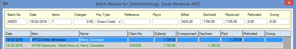 Convert ACC batch to private claim -- batch review modified