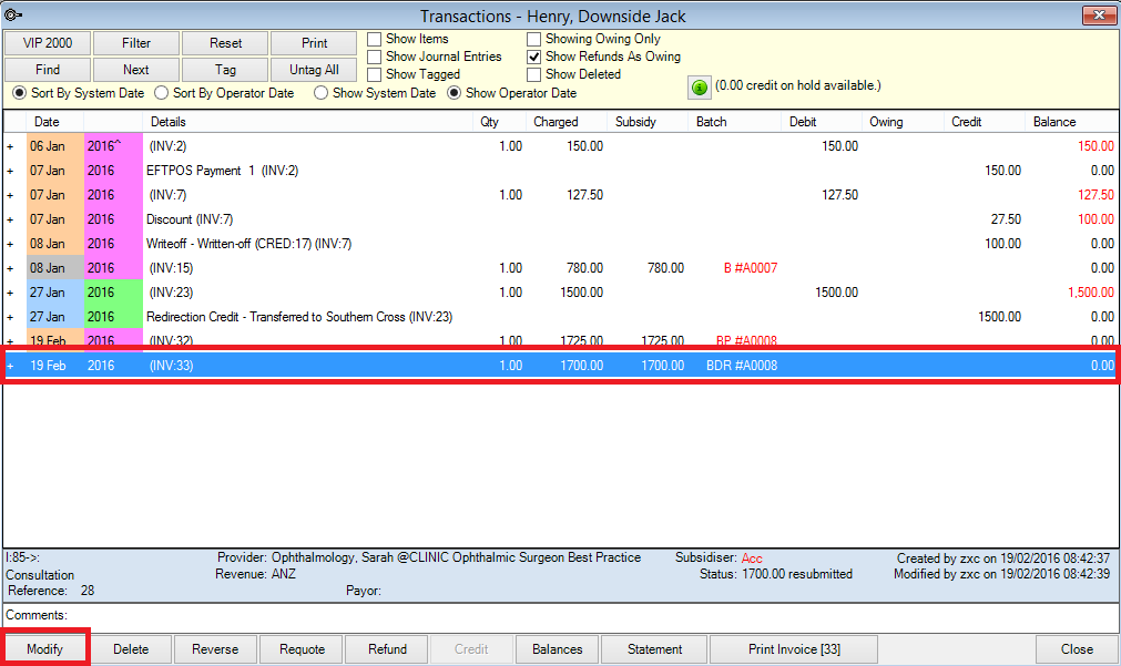 Convert ACC batch to private claim -- BDR Transaction