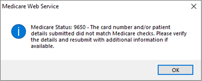 Online verification fail with card details not matching