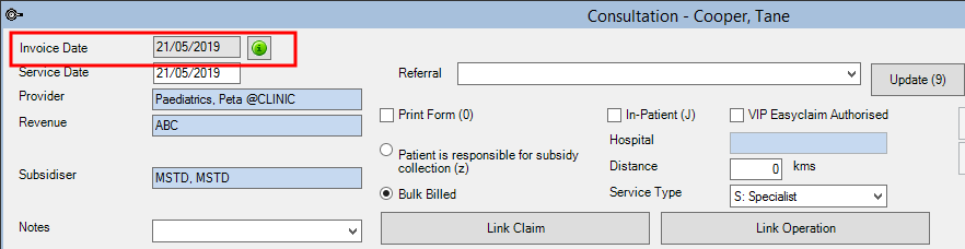 F5 Invoice Date