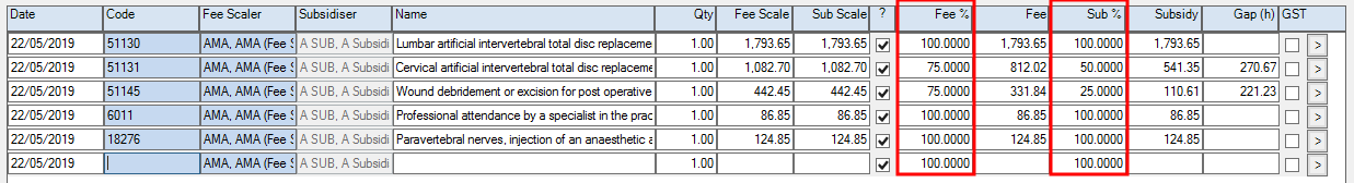 Custom fee scaling in Consultation (F5)