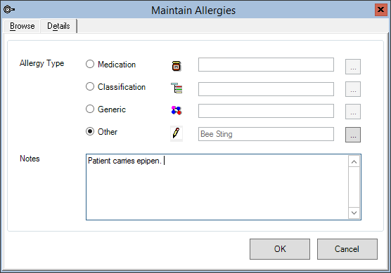 Maintain Allergies New Allergen