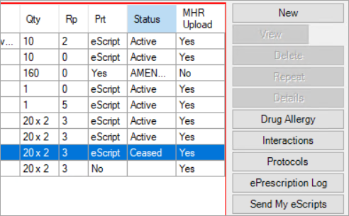 PRT Column eScript