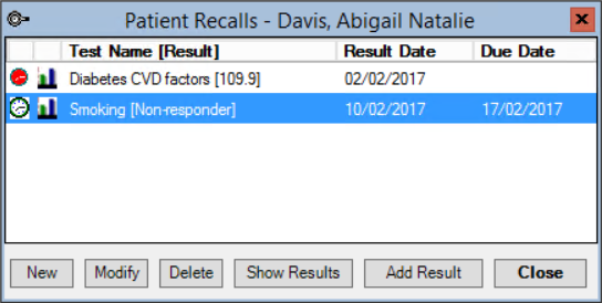 Patient Recalls