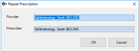 Enter the provider and the prescriber