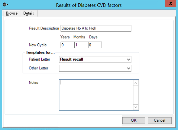 Results for Screening Test