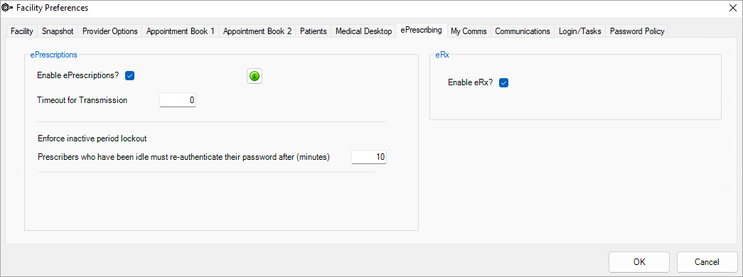 ePrescribing Setup