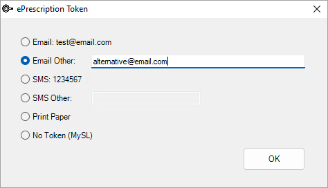 ePrescription Token Method