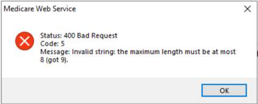 400 Bad Request Error