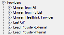 Providers Lookup fields