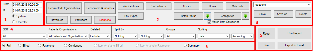 Financial Summary Header