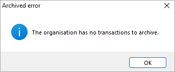 No transactions to archive