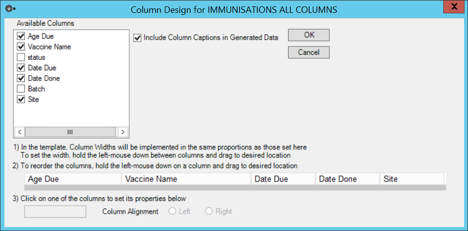 Immunisation Autotemplate