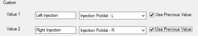 Graphing Interventions Custom tab