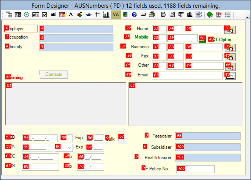 Tab Order Example